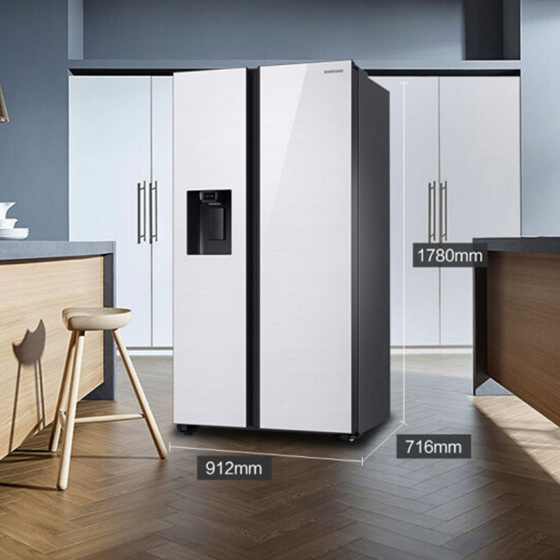 三星(SAMSUNG)RS64R53E71L/SC 大容量对开门冰箱 金属匀冷 自动制冰机 净味清新 极地白高清大图