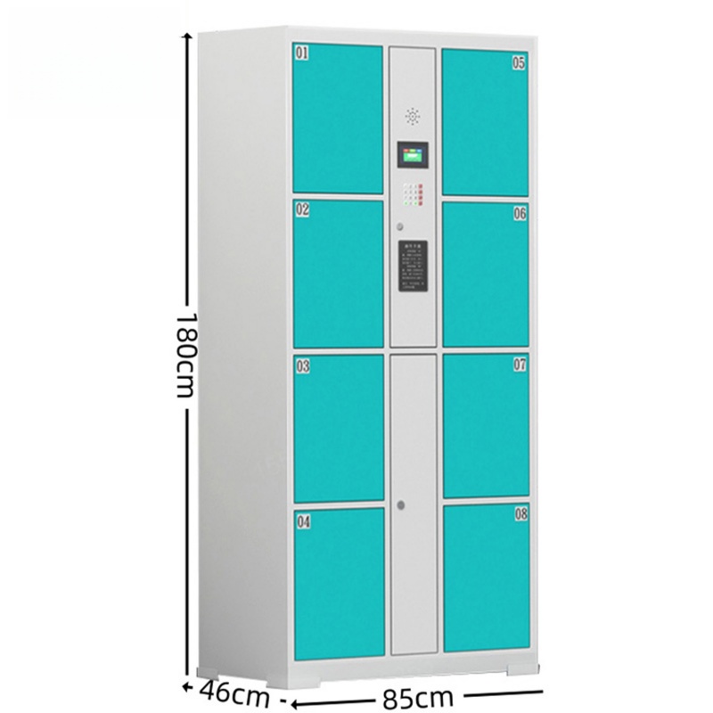 智叶舟电子存包柜自设密码8门850*460*1800mm台高清大图