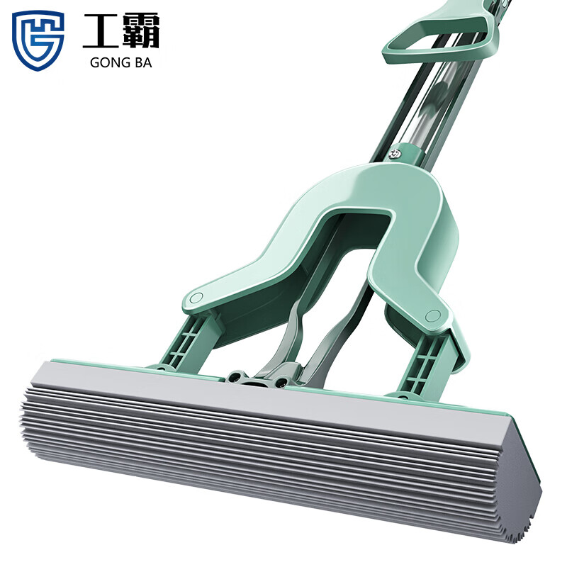 工霸(GONGBA)免手洗挤水胶棉拖把懒人吸水海绵拖把 27cm 单位:把