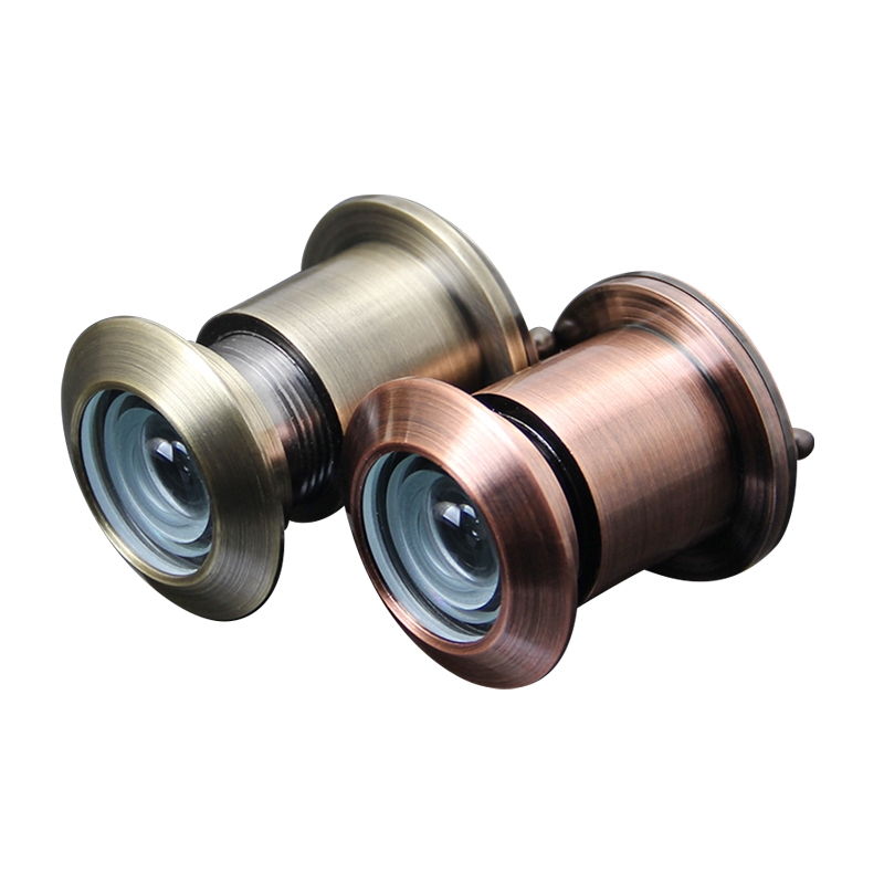 老式防盗门铜猫眼高清加厚大视角清晰理线家玻璃镜片酒店家用猫眼门镜