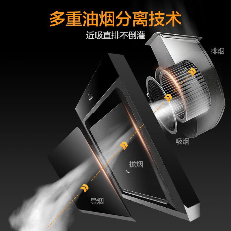 美的(Midea)抽油烟机家用侧吸式吸油烟机大吸力立体环吸排烟机896mm宽屏拢吸厨房脱排烟机特价CXW-200-J30图片