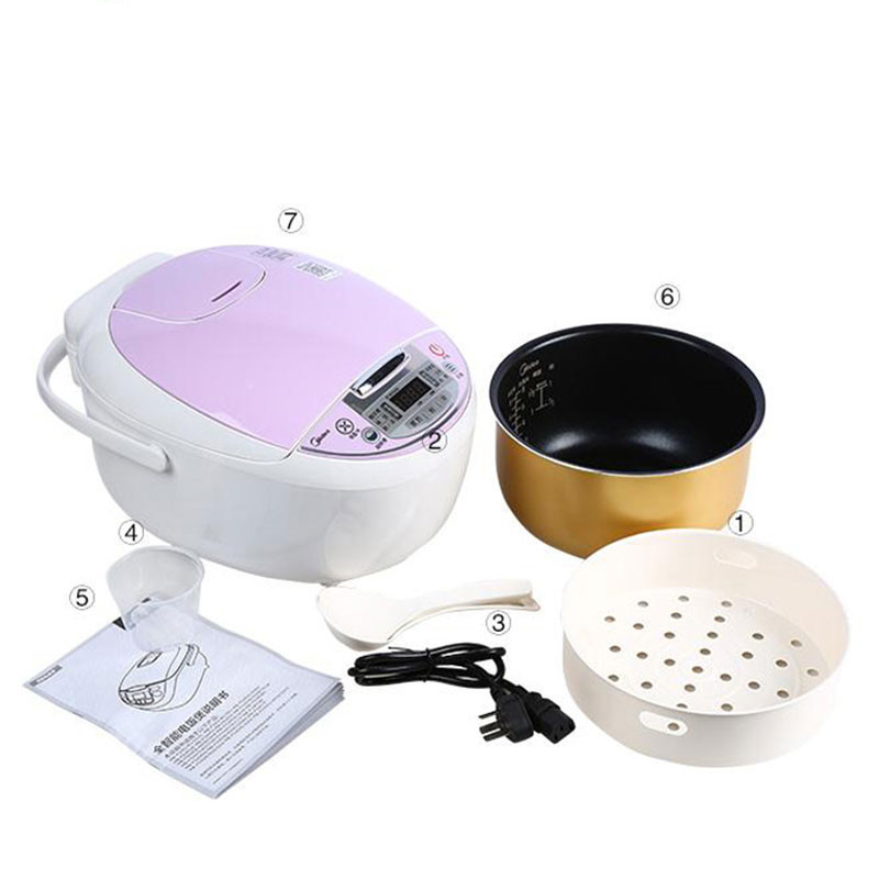 美的(Midea)MB-FS4018D美的电饭煲多种烹饪功能黄晶蜂窝内胆电饭煲 底盘加热可拆洗上盖