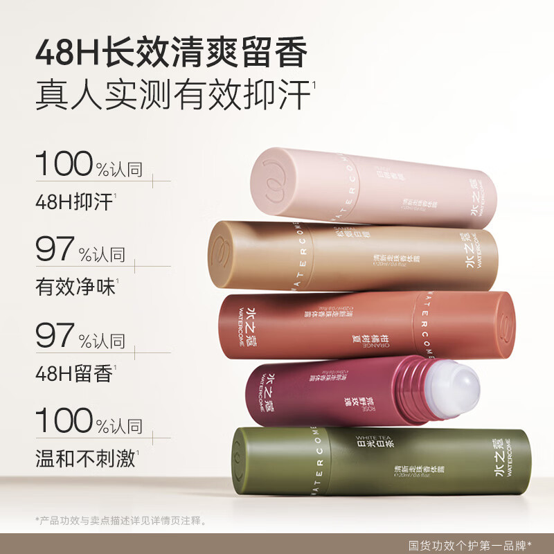 水之蔻清新走珠香体露白桃香槟20ml(2023版)新老包装随机发货高清大图