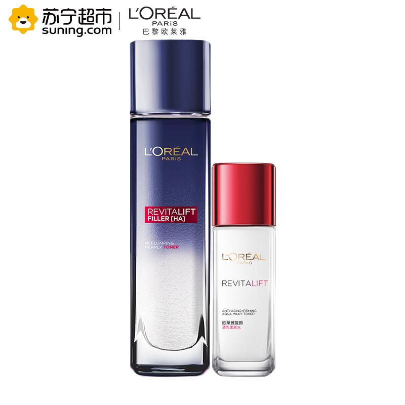 欧莱雅(LOREAL) 复颜玻尿酸水光充盈导入晶露 130ml加增套装