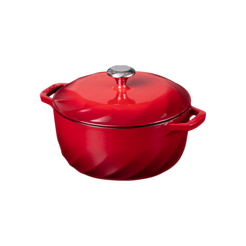 格力董明珠铸铁珐琅锅3.8L一锅多用GTF24-T01摩卡粉24cm 戴红 24cm 0ml