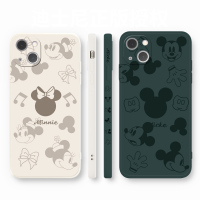 卡绮苹果13手机壳iPhone13pro液态硅胶保护套迪士尼卡通promax全包镜头mini防摔软壳
