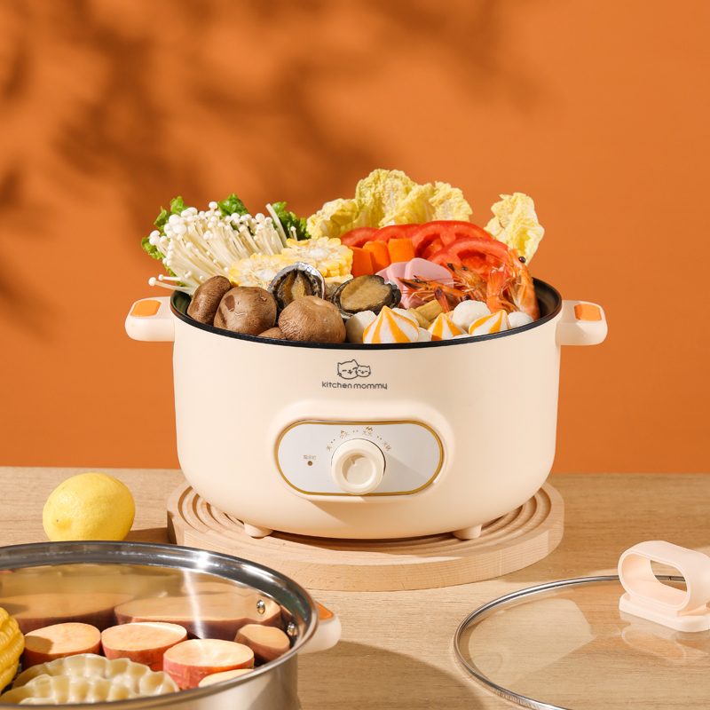 厨创妈咪kitchen mommy 电火锅(电蒸煮锅) KT-DHG-3106高清大图