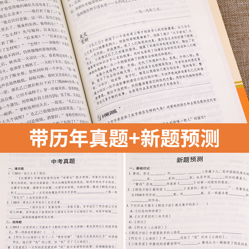 镜花缘 [正版]七年级上朝花夕拾鲁迅原著西游记白洋淀纪事骆驼祥子猎人笔记镜花缘初中初一7课外阅读书籍必读书目人教版无删减