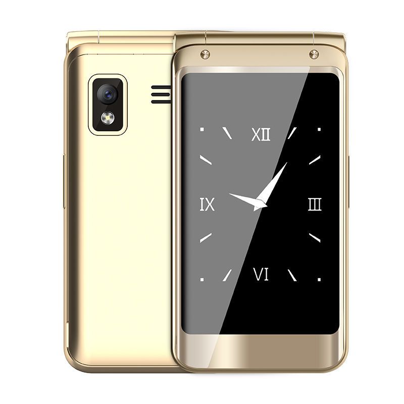 f9翻盖手机移动电信版联通4g通老人手机超长待机老年手机金色移动4g版