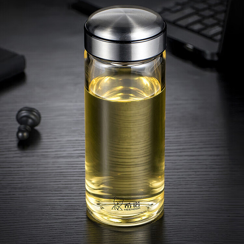 希诺玻璃杯530ml便携耐用单层XN-6196(颜色随机)高清大图