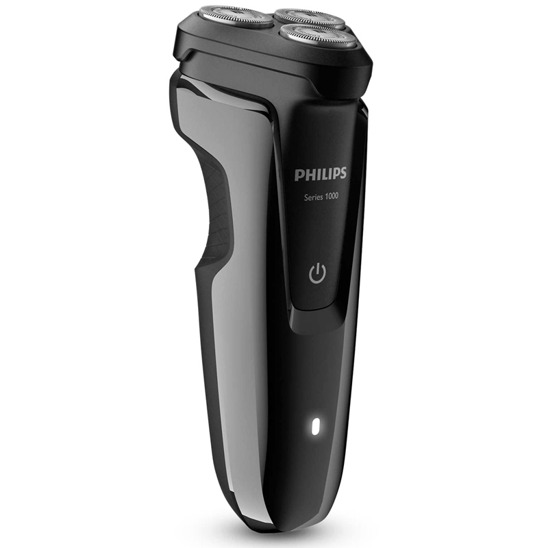 飞利浦(Philips) 电动剃须刀 干湿两用三刀头全身水洗 充电旋转式刮胡刀 钢琴黑S1010/04高清大图