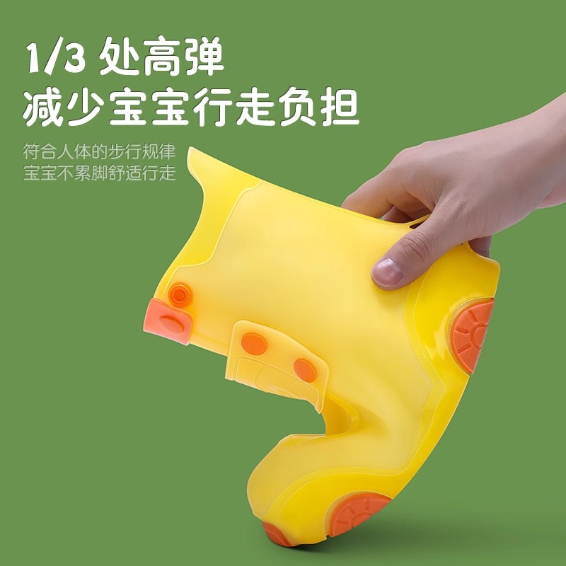 正雨儿童雨鞋雨靴套男童防水防滑水鞋下雨天防雨脚套小学生雨鞋套女童9063高清大图