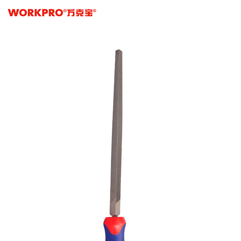 万克宝 8“双色柄中齿三角锉 W051007 把