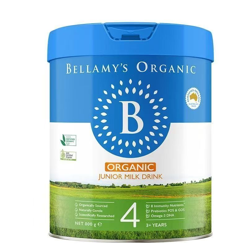 保税-贝拉米(Bellamy's)宝宝有机奶粉4段800g/罐装3岁以上澳大利亚原装进口婴幼儿四段奶粉