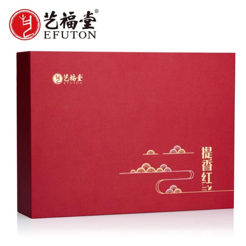艺福堂(EFUTON)提香红四大高香红茶礼盒200g/盒
