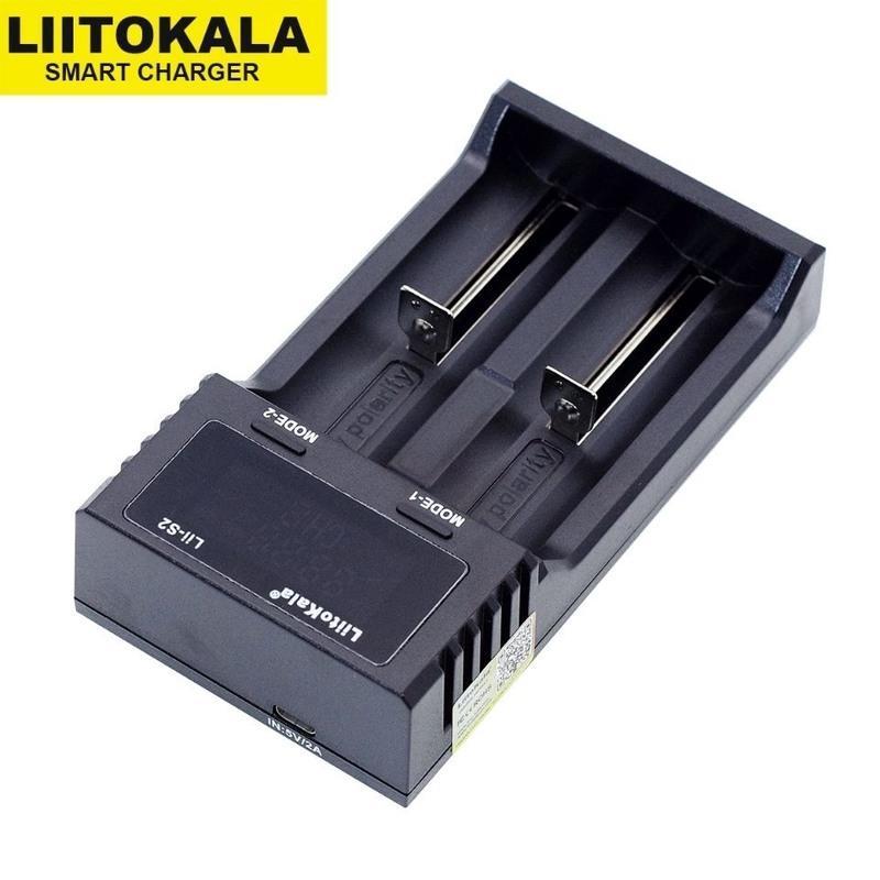 Lii-S2+USB线 18650电池充电器5号7号多功能镍氢锂离子智能手电筒通用充满自停