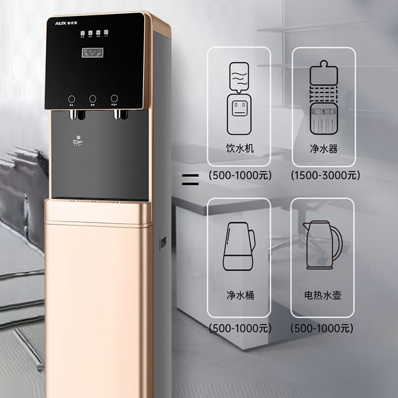 奥克斯(AUX) 立式净饮机AK-X3 金色高清大图