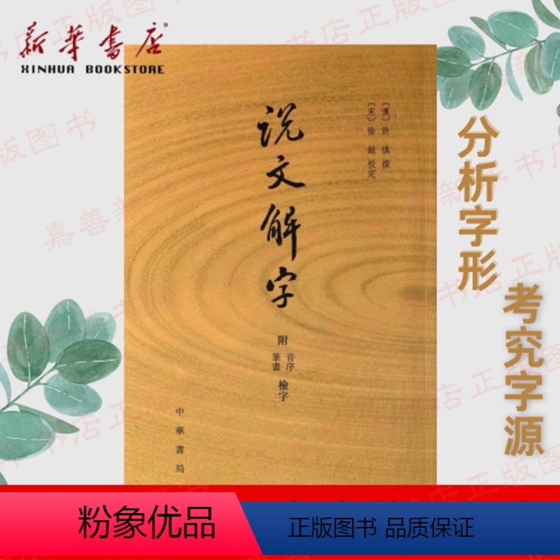 【正版】说文解字(附音序笔画检字) 说文解字许慎 中华书局 分析字形考究字源的文字学著作 附音序笔画检字检子 国学经典