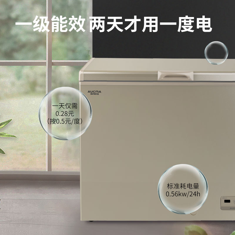 澳柯玛BC/BD-203FNE家用小冰柜减霜超低温速急冻零下-40度冷冻柜