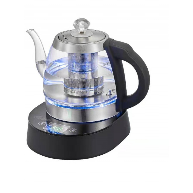 电茶炉黄金蛋套装电烧水壶自动上水家用黑茶煮茶器玻璃全自动网红煮茶壶 钛金银