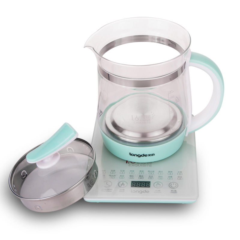 龙的（longde） LD-YS1520 养生壶 家用玻璃烧水壶花茶 可预约定时