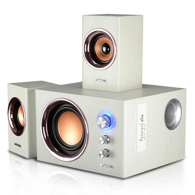 山水(SANSUI)GS-6000(60A)电脑音箱音响木质2.1大功率重低音炮 普通版-无蓝牙