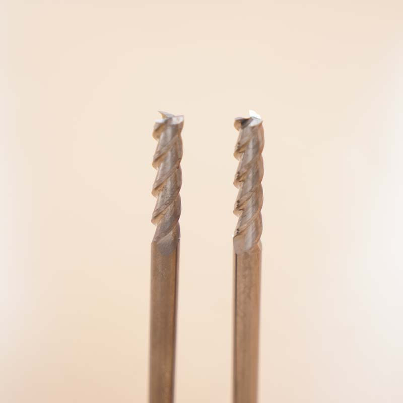 整体钨钢三刃铝用铣刀Φ5*20*Φ6*45°*75*3F
