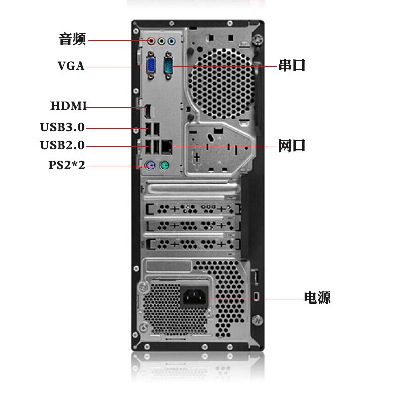 联想(Lenovo) 商用台式电脑 启天M428 I5-9500/8G/1T/集显/WIN10神州网信版/三年保/无显示器