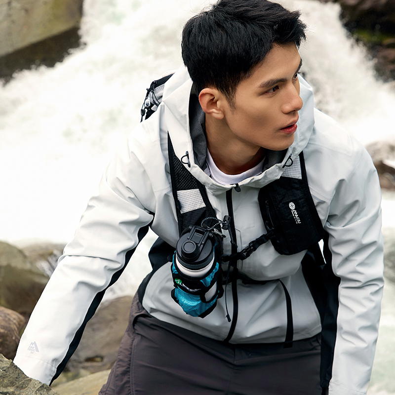 361°畅跑无惧雨屏冲锋衣新款防水防风冲锋衣男户外登山服高清大图