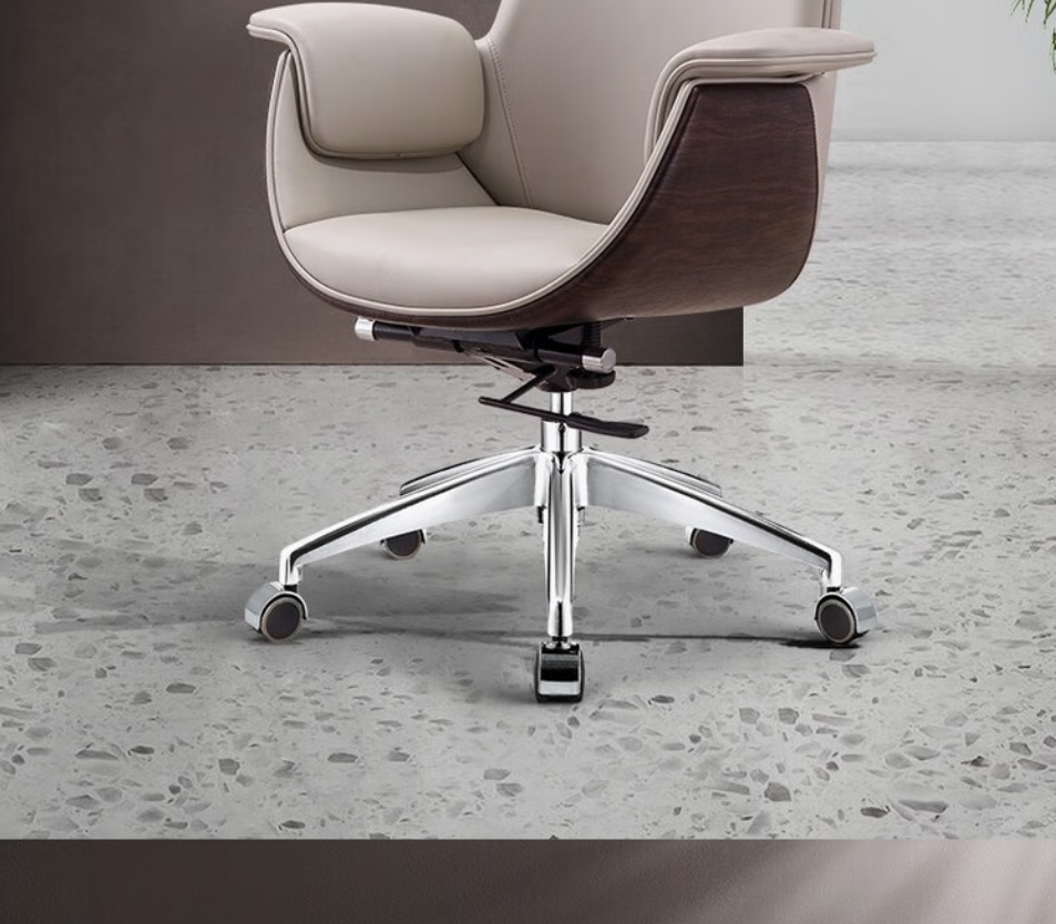 GUDONE办公椅升降旋转按摩椅高背大尺寸旋转舒适办公椅高清大图