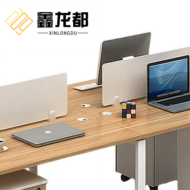 鑫龙都职员桌2.4米张高清大图