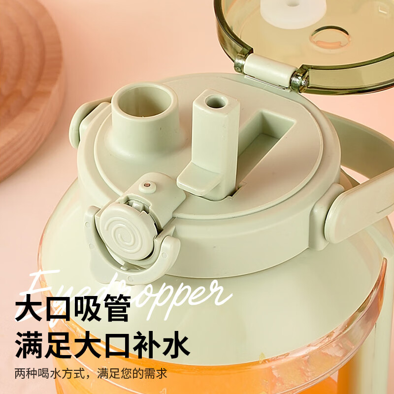 澳得迈(AODMA)家用榨汁杯 便携式果汁机 1000ml大容量10叶刀榨汁机 榨汁桶果汁杯大肚杯 绿色PJ-108高清大图
