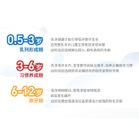 惠百施日本进口0.5-3岁超细蜜桃味软毛儿童宝宝牙刷牙膏组合套餐