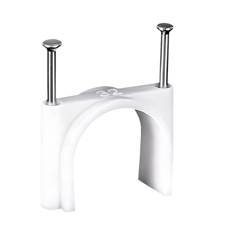 新凯益 PVC管卡带钉管卡固定卡 32MM加厚 个高清大图