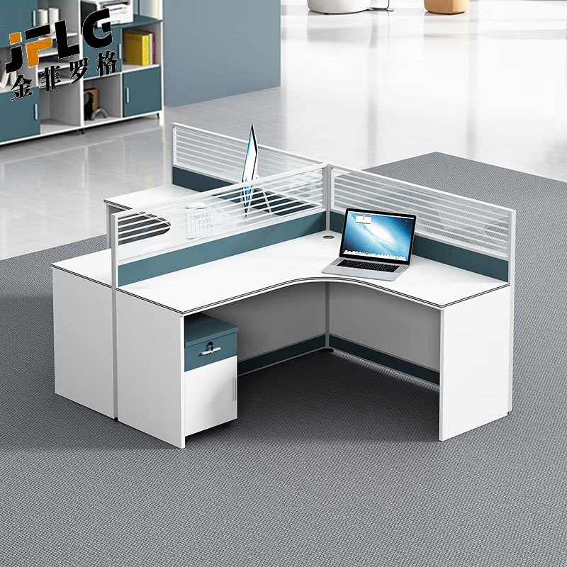 苏宁 金菲罗格 办公家具 简约现代桌员工屏风电脑桌不含柜 一字型单人位高清大图
