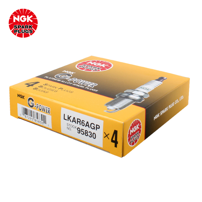 NGK铂金火花塞LKAR6AGP 95830四只装东风日产俊逸蓝鸟骊威玛驰骐达奇骏天籁逍客轩逸阳光颐达NV200