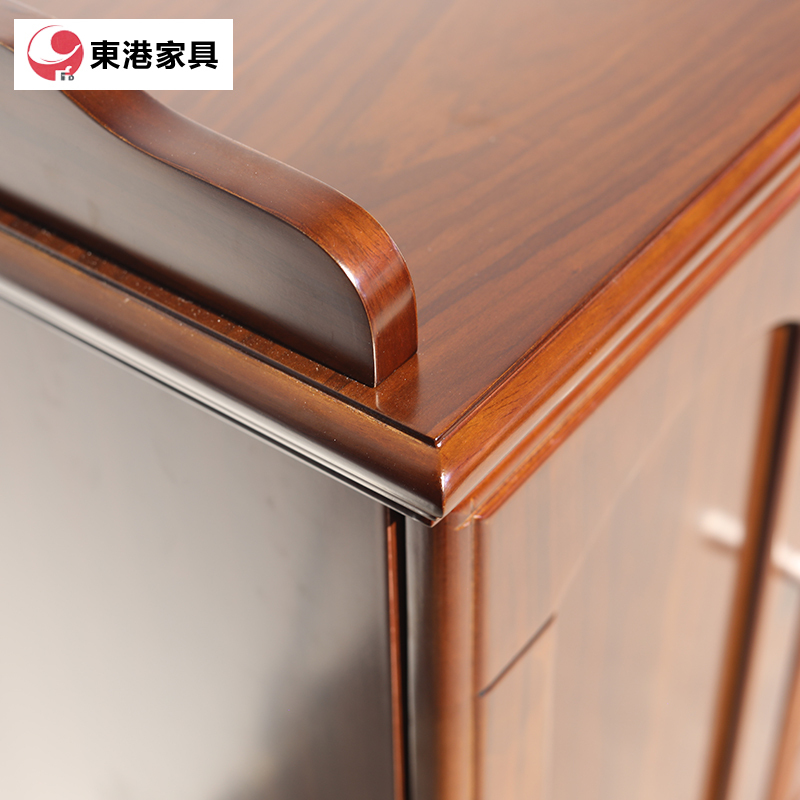 东港家具 DC-1203 办公家具现代新中式书柜,办公室文件柜,油漆实木自由组合储物柜,可定制