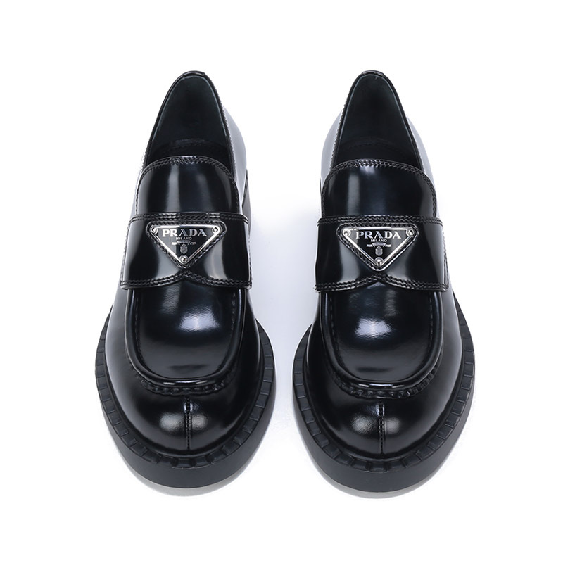prada普拉达女士皮革休闲鞋乐福鞋皮鞋1d246muls
