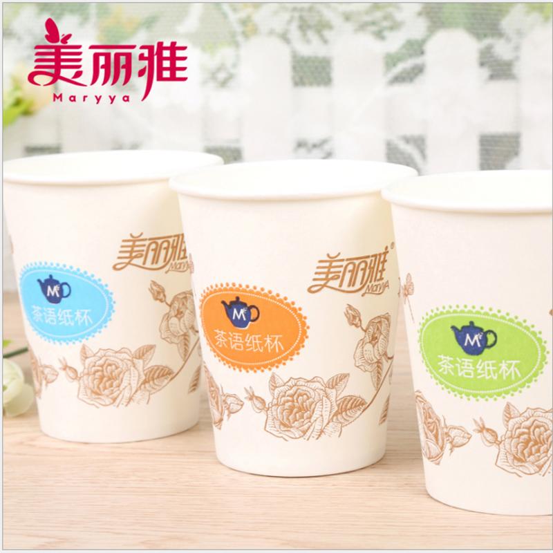 美丽雅 9盎司100只装纸杯 250毫升茶语系列(计价单位:套)高清大图