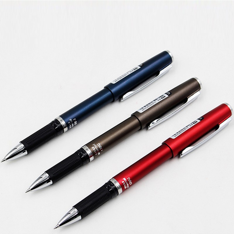 得力（deli） S71 签字笔0.5mm 时尚商务礼品水笔 粗杆办公中性笔水性笔