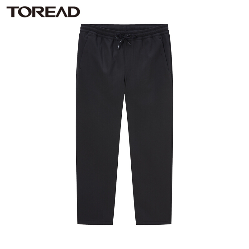 探路者旅行裤户外防风保暖男裤2021秋冬季新款户外男式弹力耐磨舒适松紧带抽绳户外休闲裤