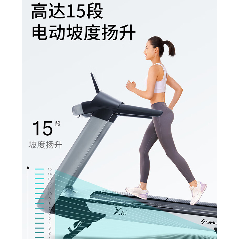 舒华(SHUA)x6i高端家用跑步机商用智能走步机健身房运动减肥SH-T6700L-T1高清大图