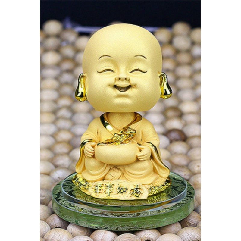 适用于可爱汽车摆件圣诞节绒沙金摇头汽车香水座汽车内饰创意摆件