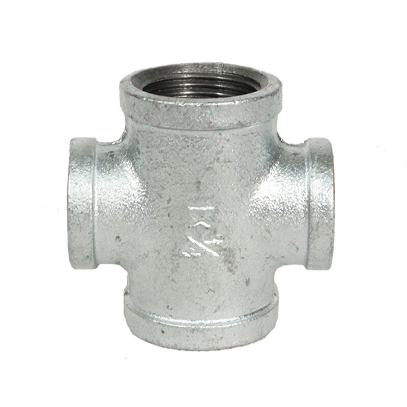 建支国标热镀锌四通内丝四通玛钢12寸dn325个参数