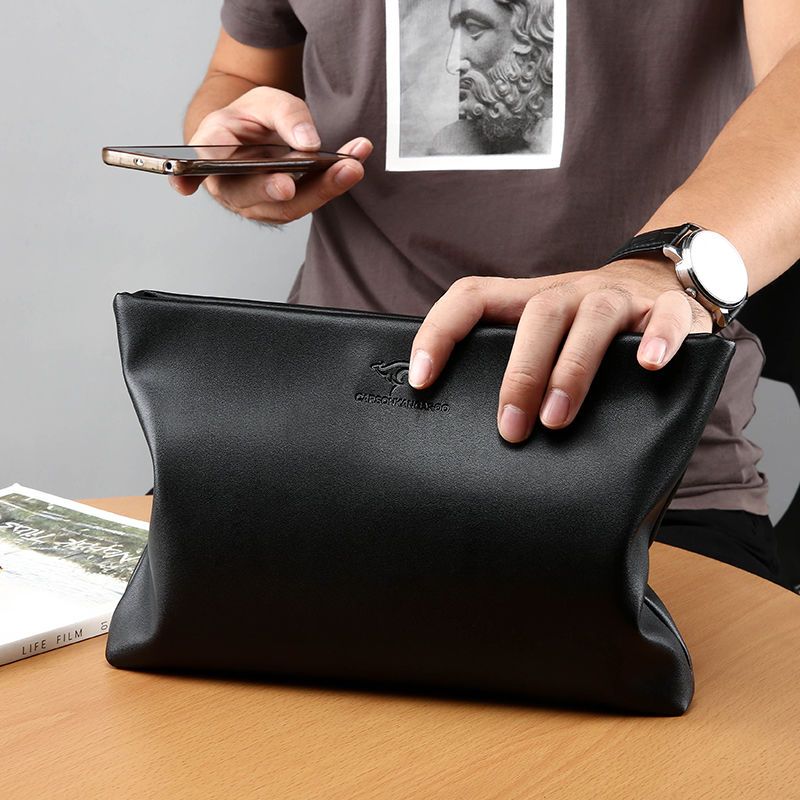 派尼美特新款男士手包手机包男包大容量手拿包钱包男信封包软皮夹包潮