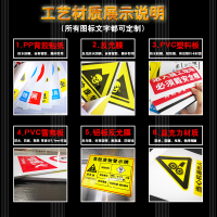 车间安全生产警示标识牌禁止吸烟提示牌严禁烟火标志贴纸有电危险 B-03[当心触电]PP背胶 20x30cm