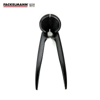 德国Fackelmann法克曼核桃夹黑色 坚果钳子漏斗型防溅核桃夹 山核桃夹 核桃工具 压核桃器 厨房工具
