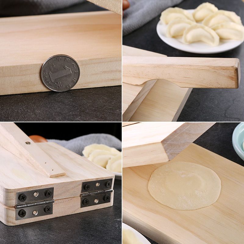 压米饺皮器实木米饺子皮板米粑皮工模具压皮压粑神器米饺皮压皮器 米饺皮压板实木