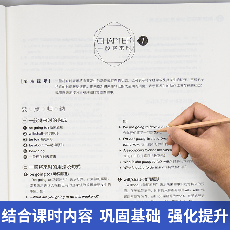 蓝皮英语系列八年级英语语法分层强化训练广西师范大学出版社初二英语语法讲解与练习强化专项训练教辅蓝皮英语8八年级语法书