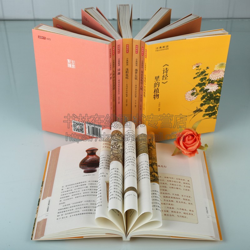 [醉染正版]古典新读系列丛书 中国古代的诗书意趣(共8册)解读经典背后的故事 唐诗宋词元曲 古诗词大全鉴赏文学书籍 古代高清大图